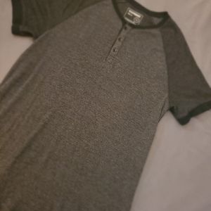 Express Charcoal Henley Shirt